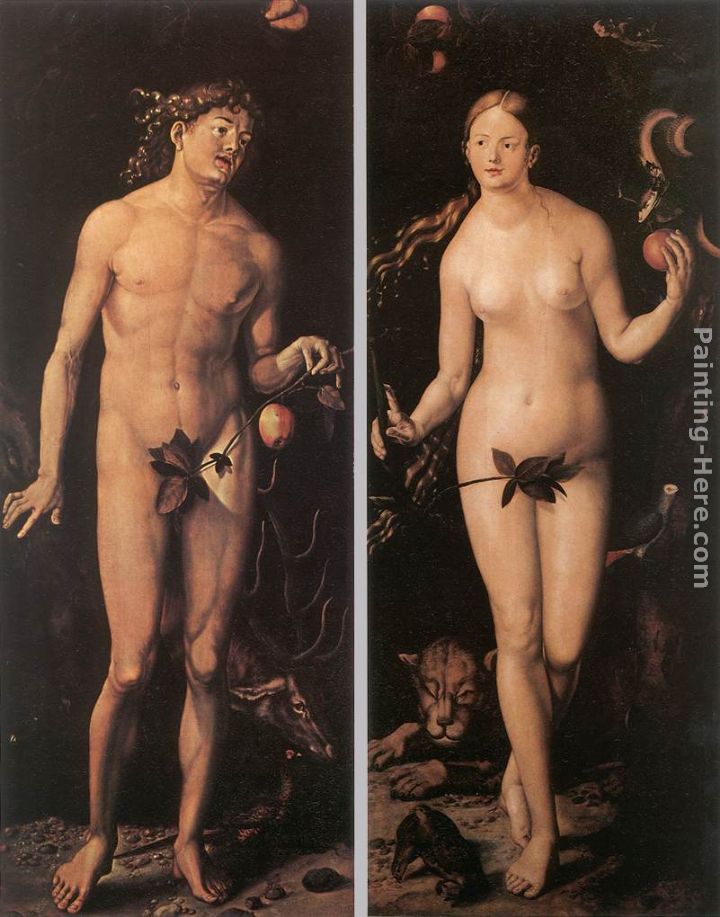 Adam and Eve painting - Hans Baldung Adam and Eve art painting